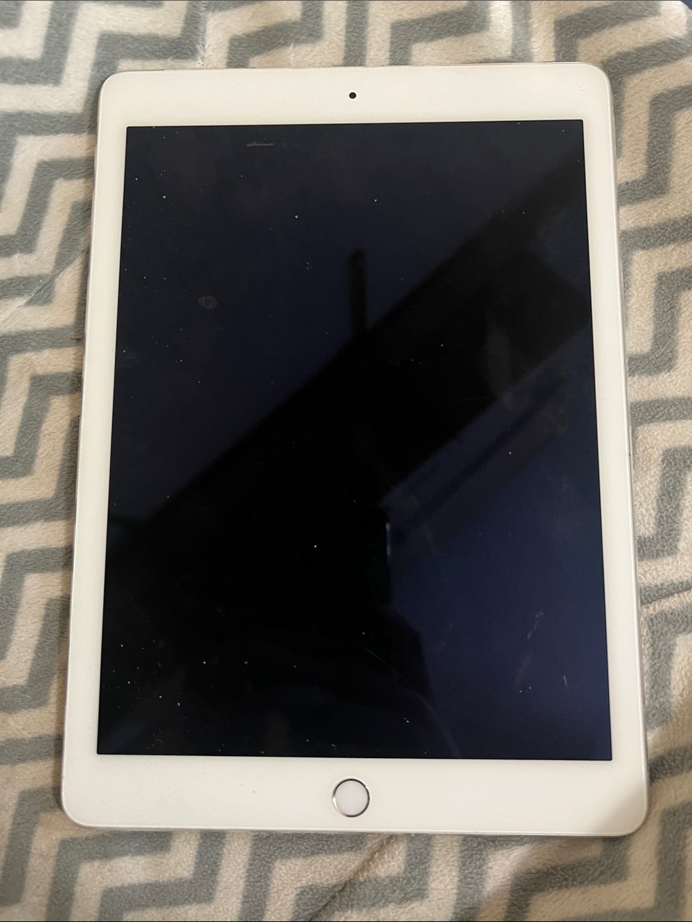 Apple iPad in White with Silver Home Button